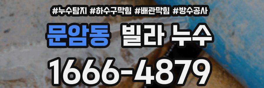 문암동 빌라 누수