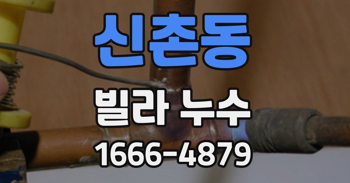 신촌동 빌라 누수