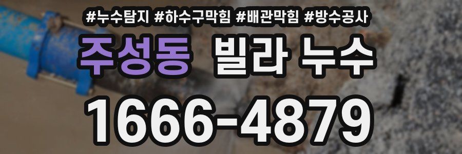 주성동 빌라 누수
