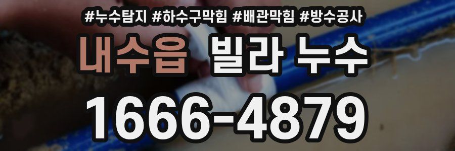 내수읍 빌라 누수