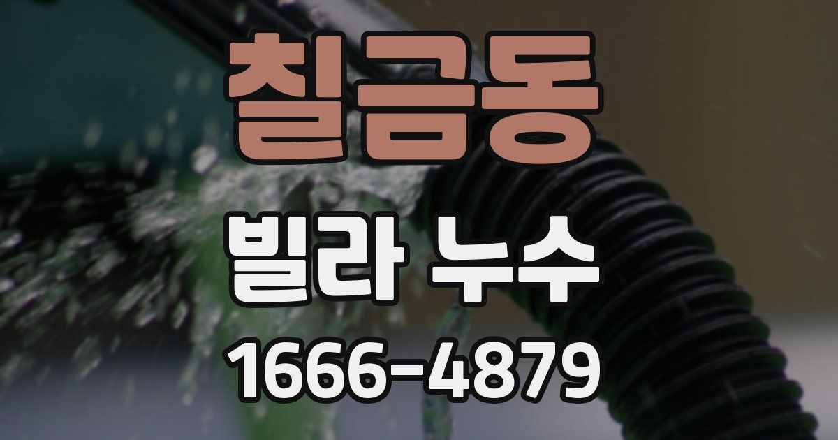 칠금동 빌라 누수