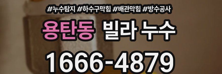 용탄동 빌라 누수