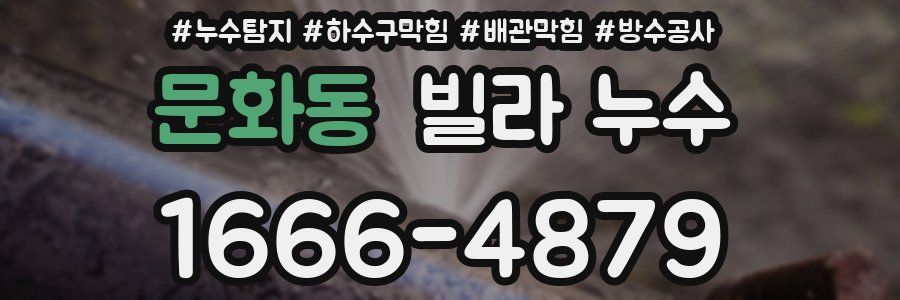문화동 빌라 누수