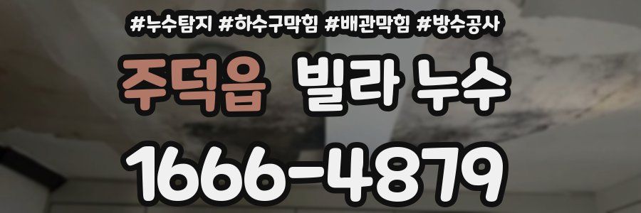 주덕읍 빌라 누수