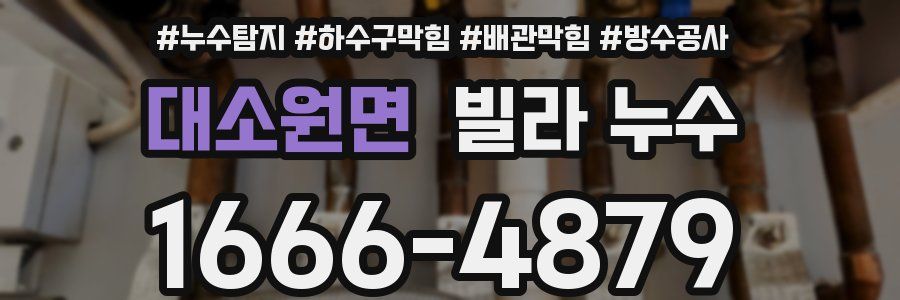 대소원면 빌라 누수