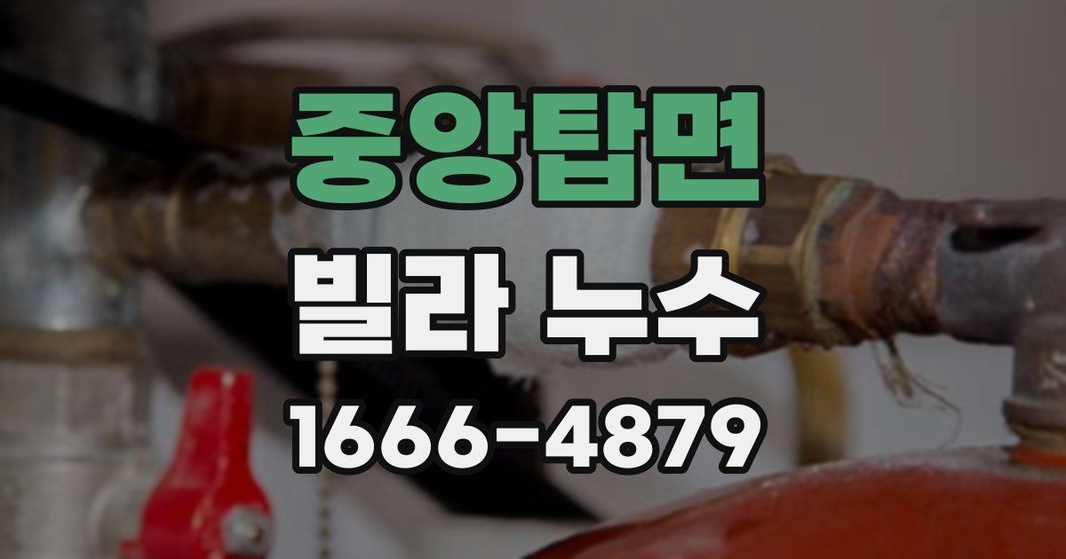 중앙탑면 빌라 누수