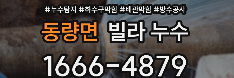 동량면 빌라 누수