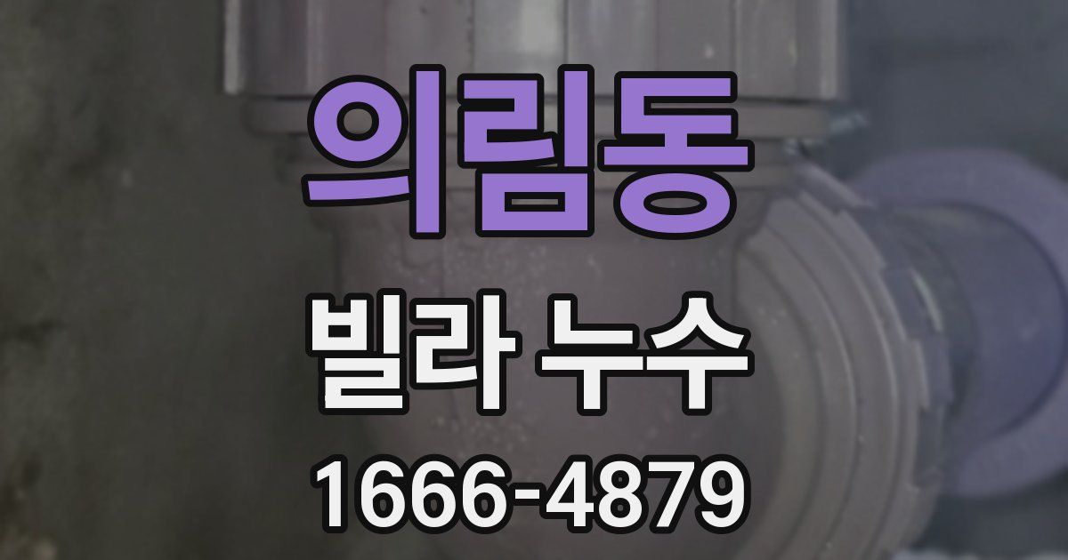 의림동 빌라 누수