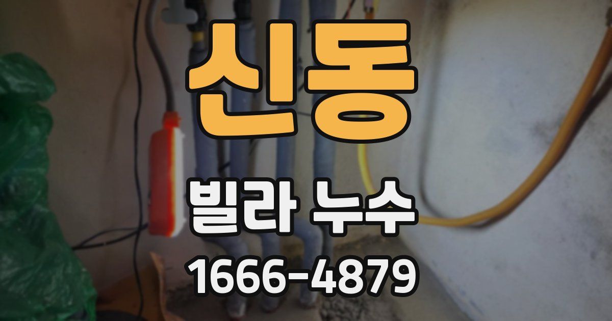 신동 빌라 누수