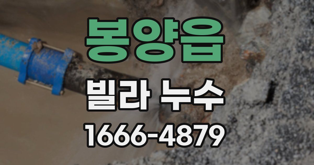 봉양읍 빌라 누수