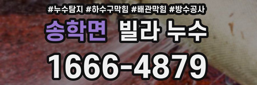 송학면 빌라 누수