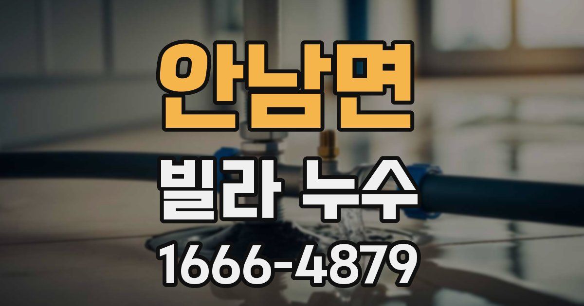 안남면 빌라 누수