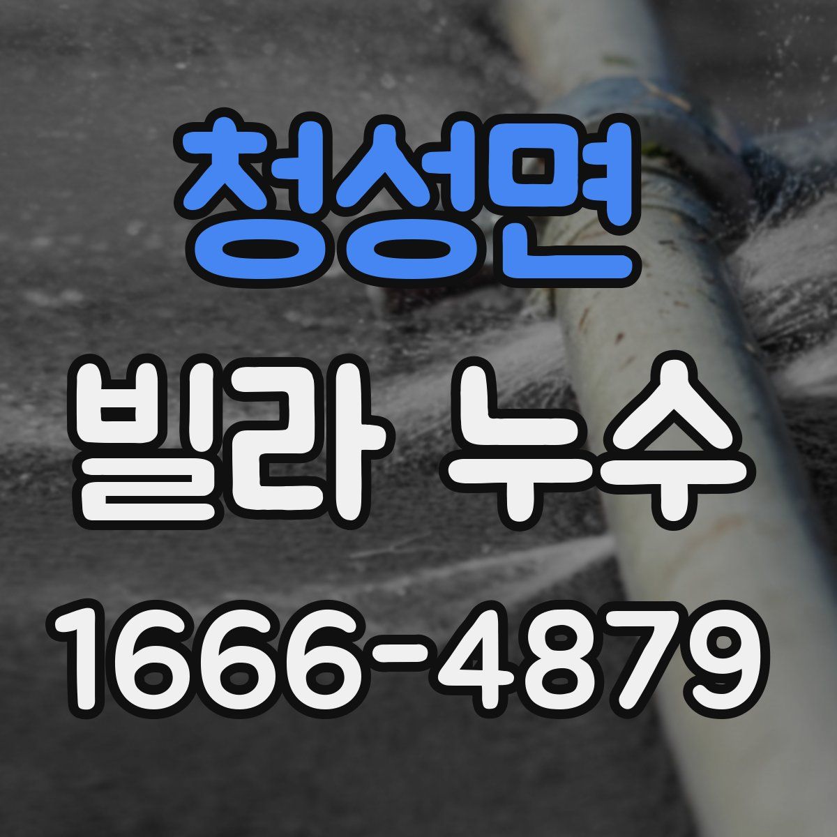 청성면 빌라 누수