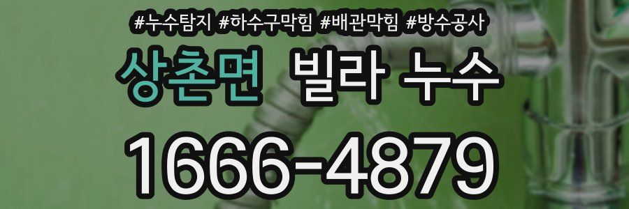 상촌면 빌라 누수