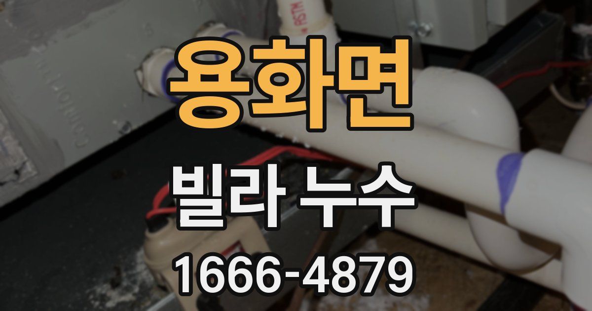 용화면 빌라 누수