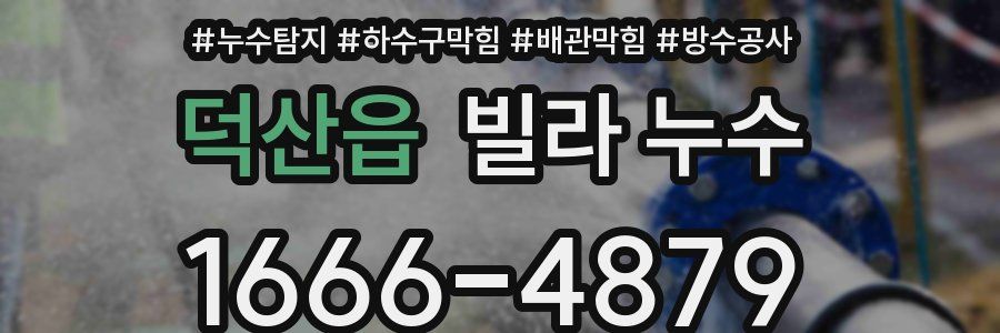 덕산읍 빌라 누수