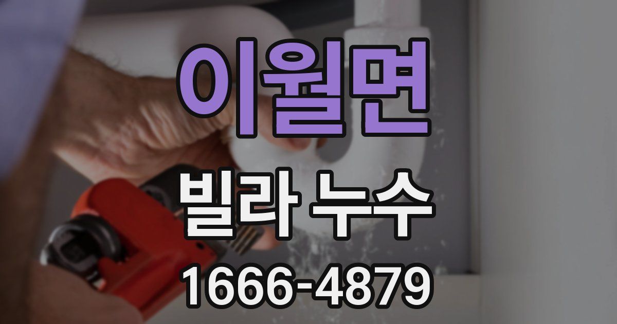 이월면 빌라 누수