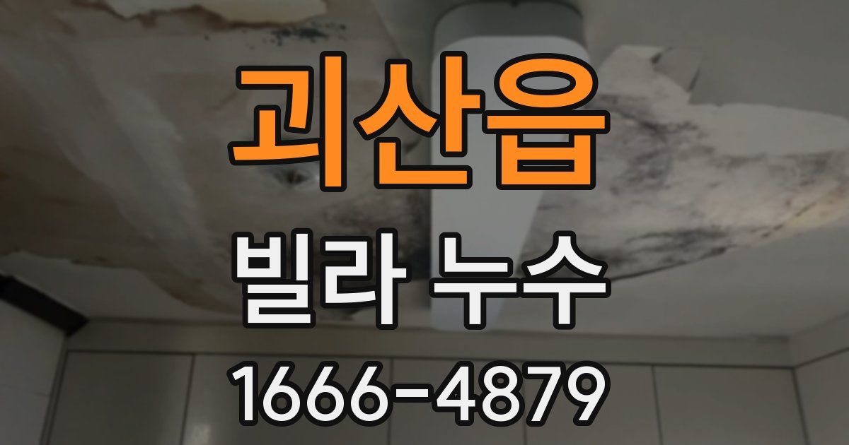 괴산읍 빌라 누수