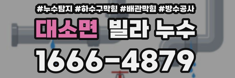 대소면 빌라 누수
