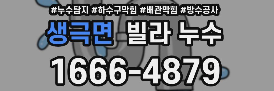 생극면 빌라 누수