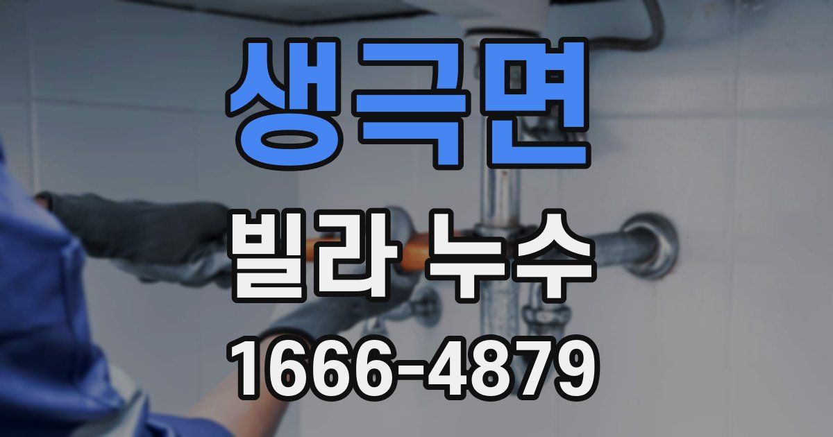 생극면 빌라 누수