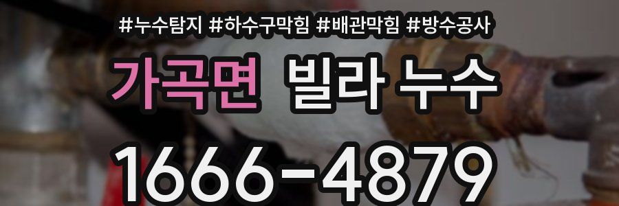 가곡면 빌라 누수