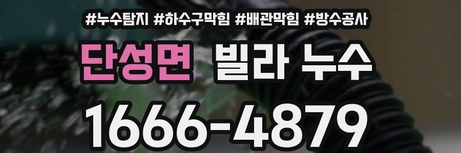 단성면 빌라 누수