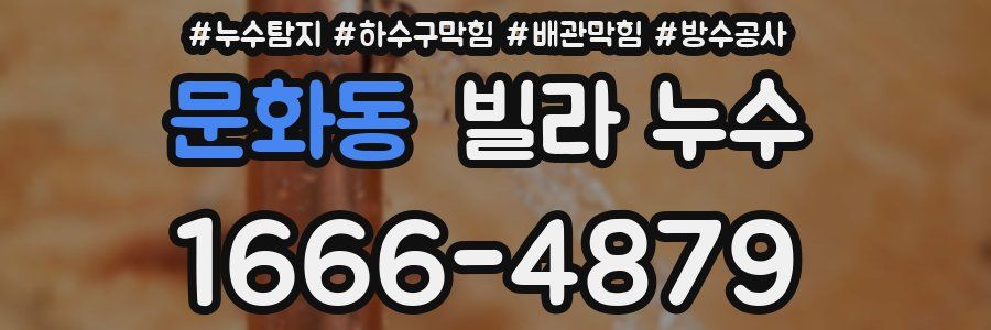 문화동 빌라 누수