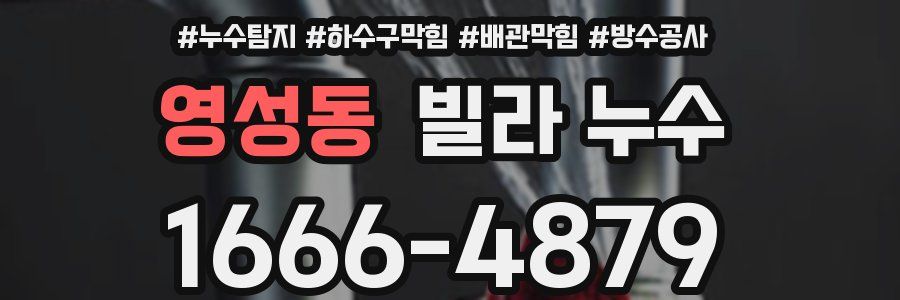 영성동 빌라 누수