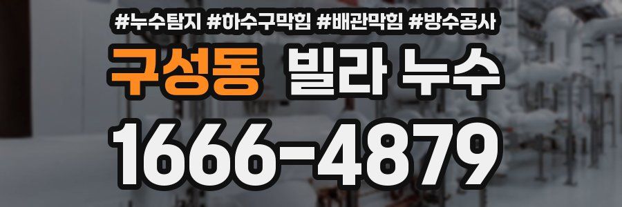 구성동 빌라 누수
