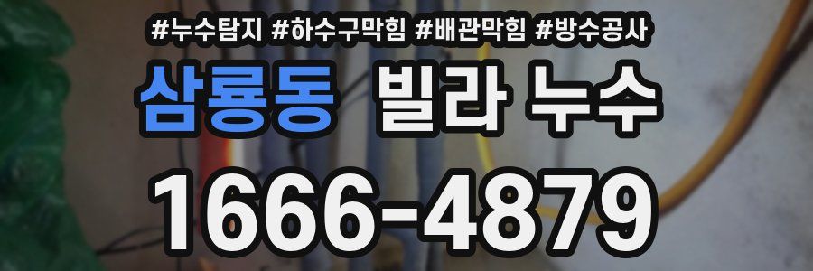 삼룡동 빌라 누수