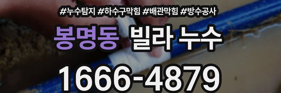 봉명동 빌라 누수