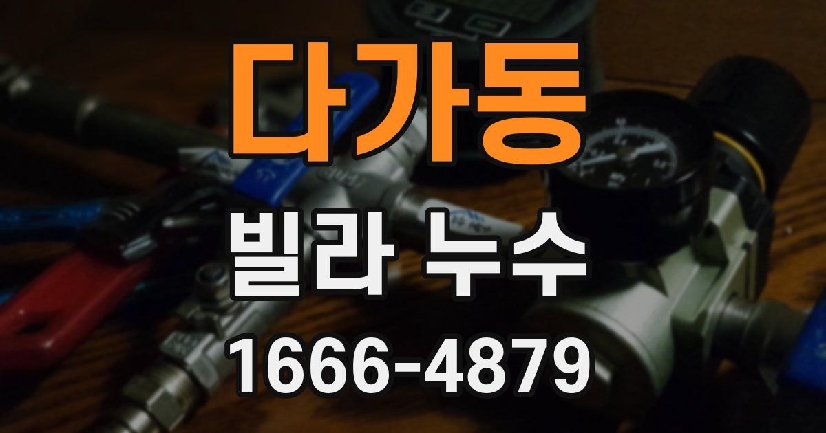 다가동 빌라 누수