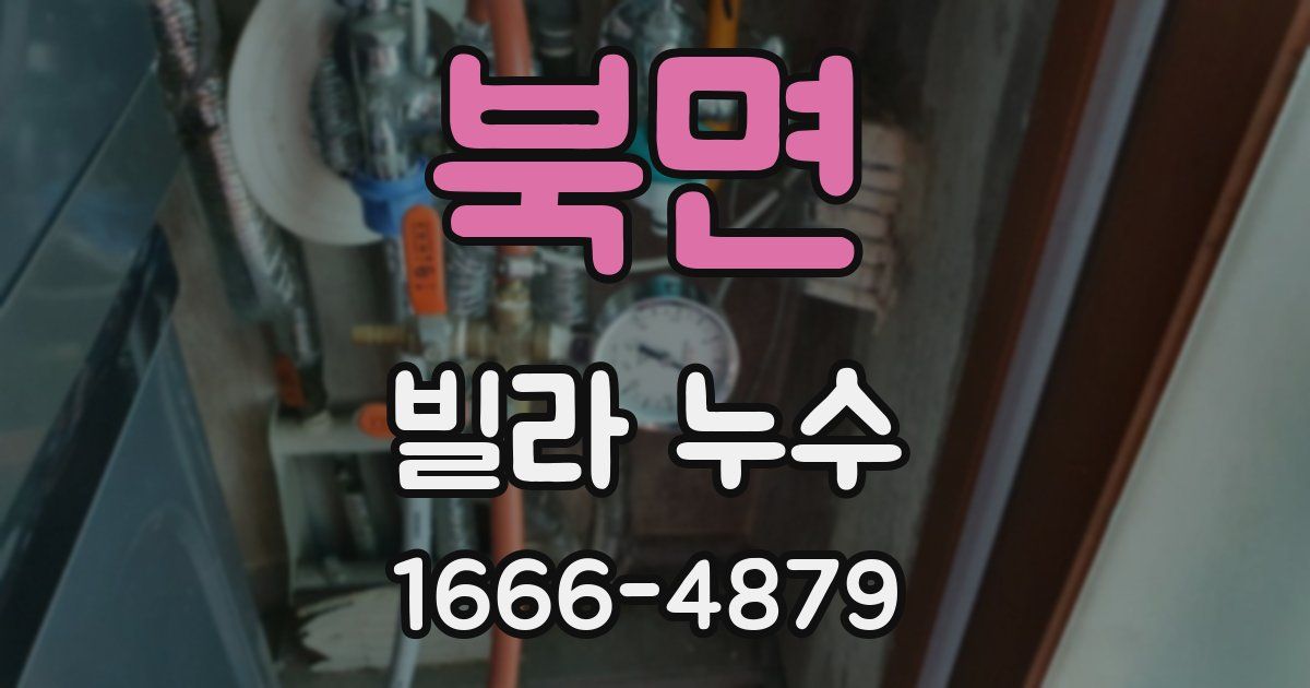 북면 빌라 누수