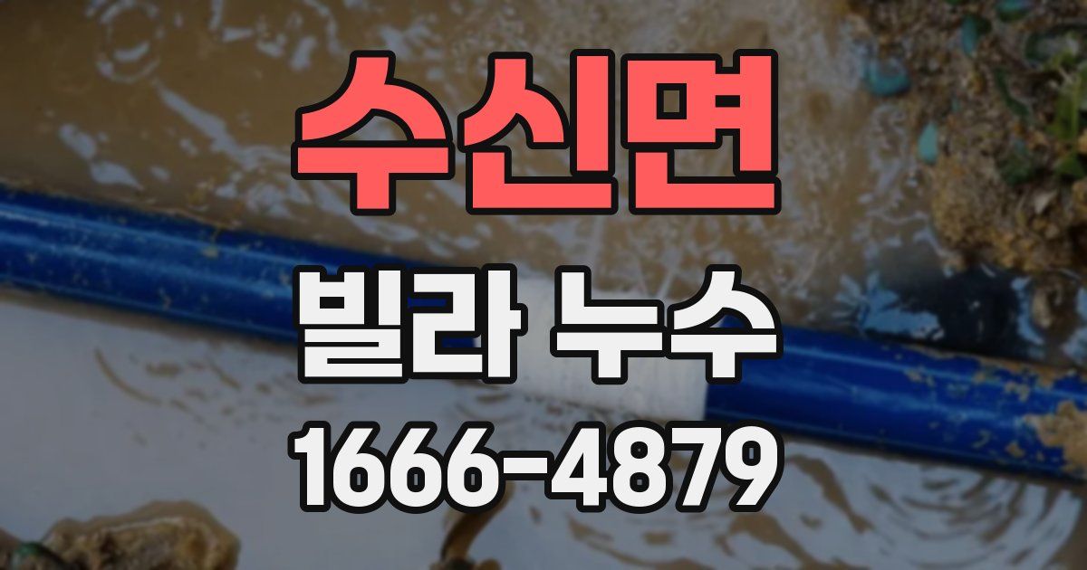 수신면 빌라 누수