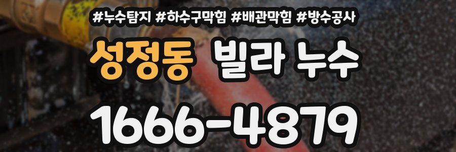 성정동 빌라 누수