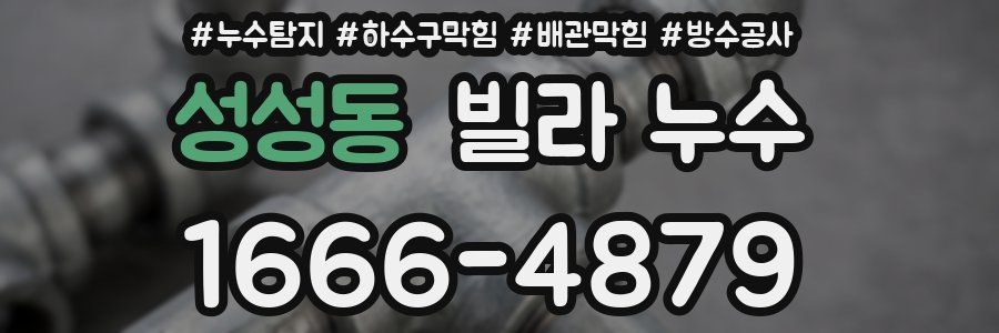 성성동 빌라 누수