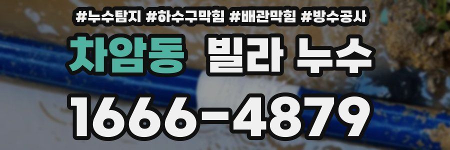 차암동 빌라 누수
