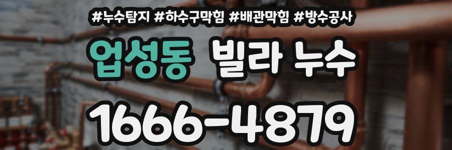 업성동 빌라 누수