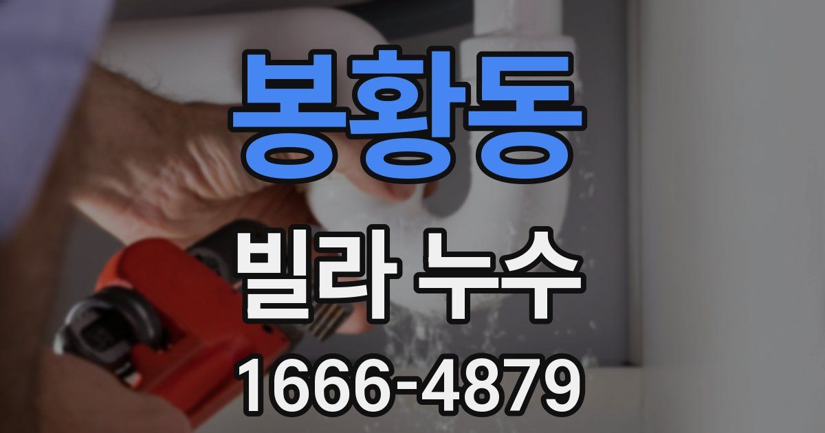봉황동 빌라 누수