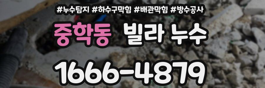 중학동 빌라 누수