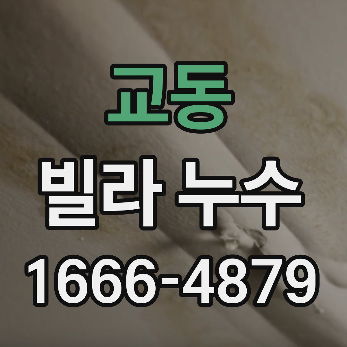 교동 빌라 누수