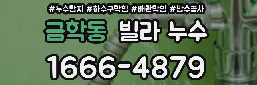 금학동 빌라 누수