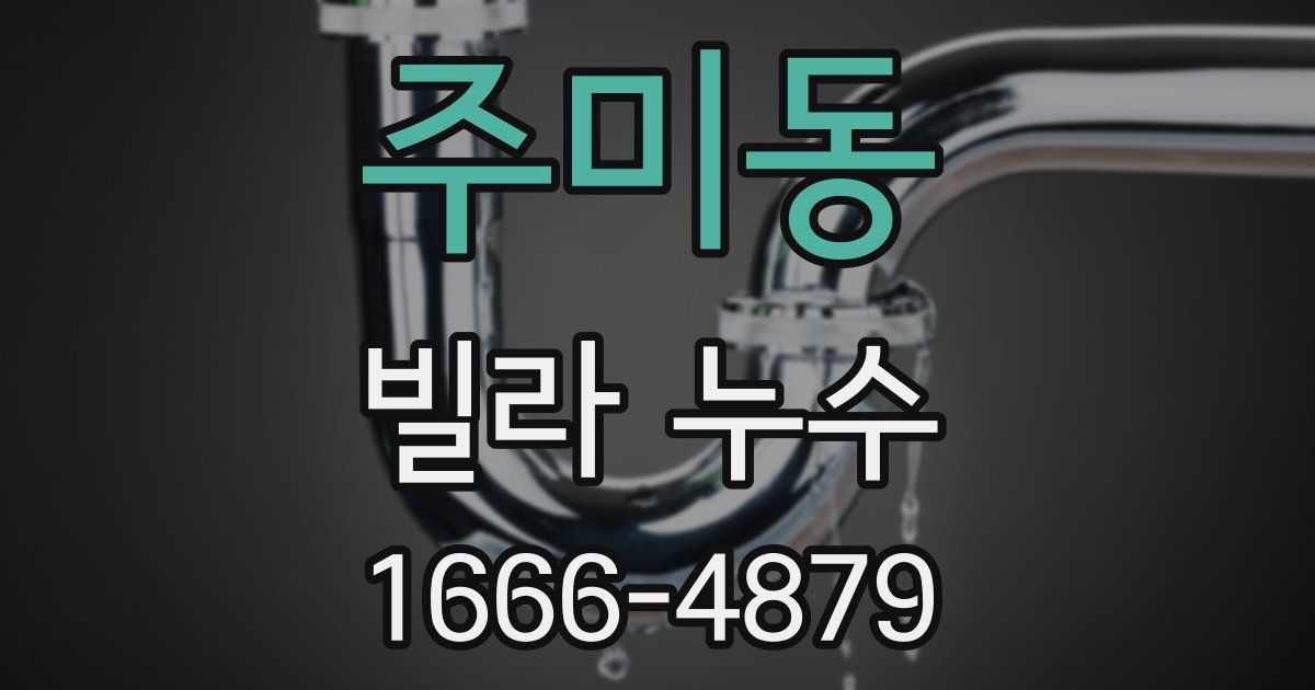 주미동 빌라 누수