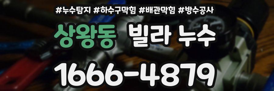 상왕동 빌라 누수