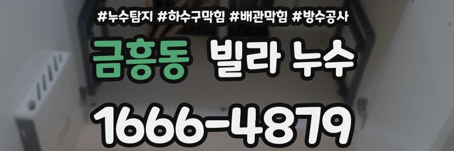 금흥동 빌라 누수