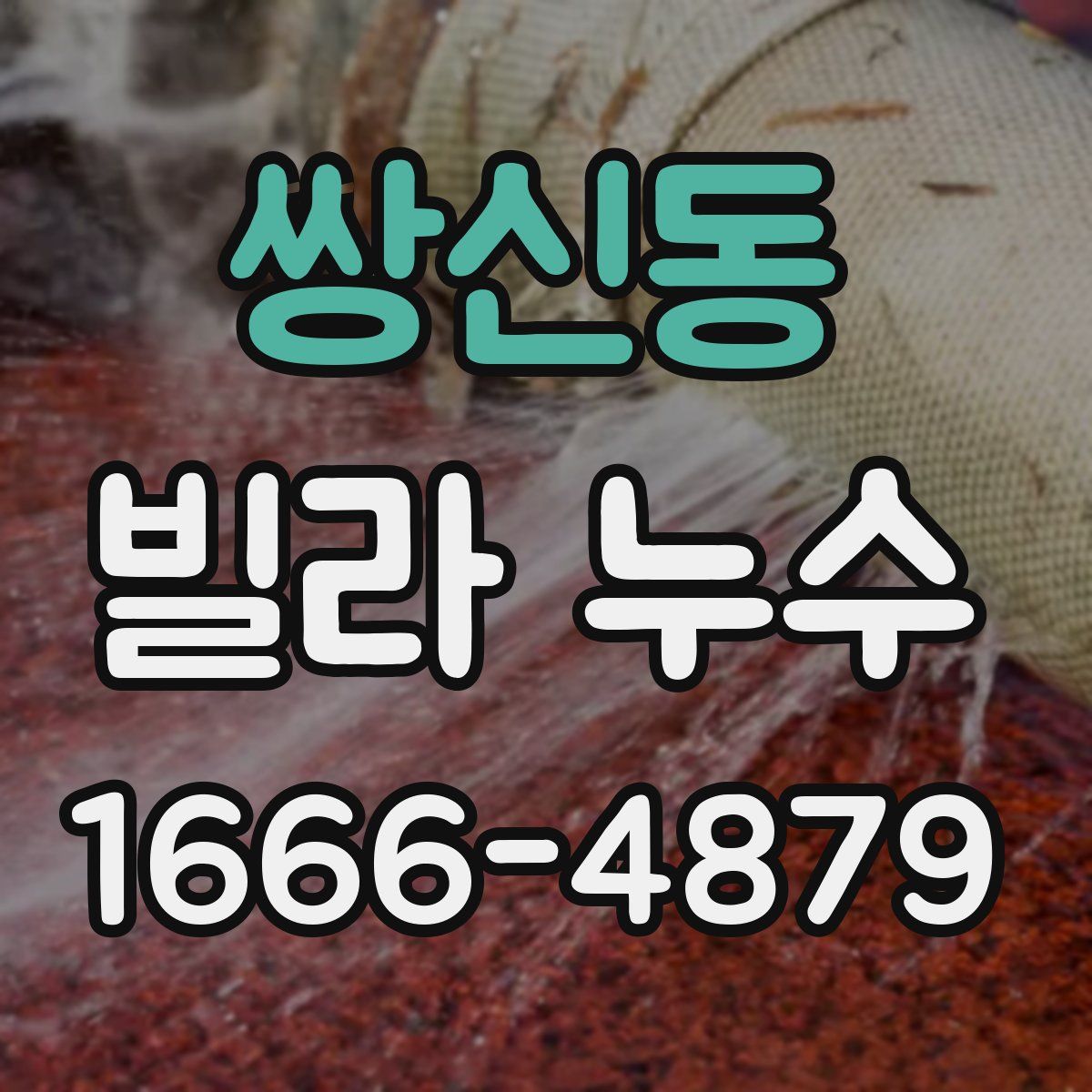 쌍신동 빌라 누수