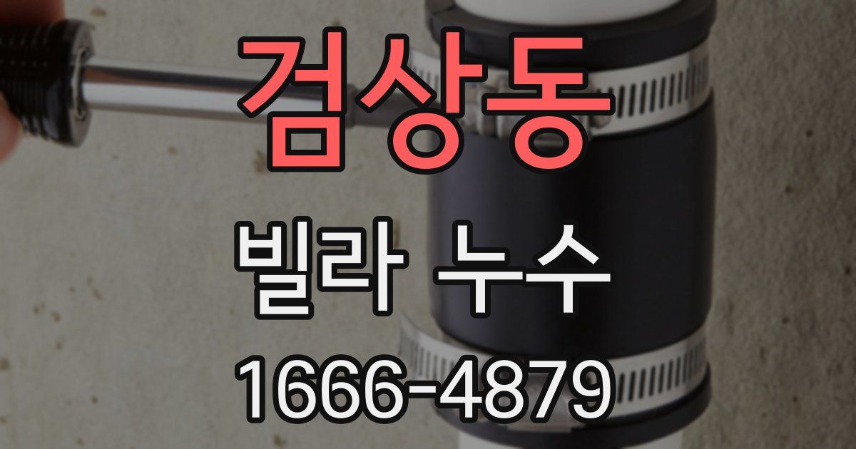 검상동 빌라 누수