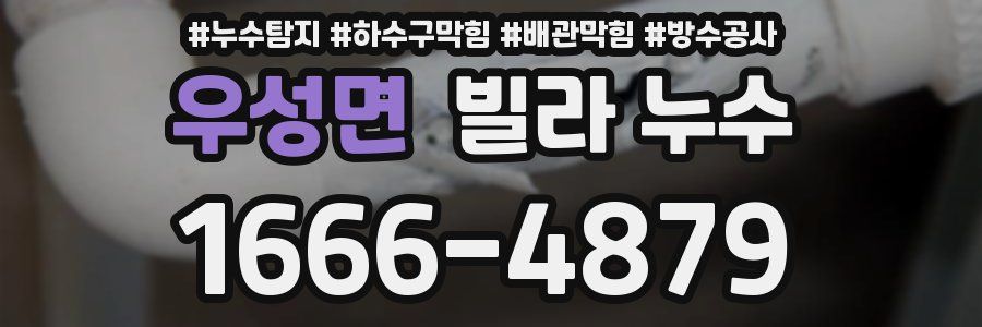 우성면 빌라 누수