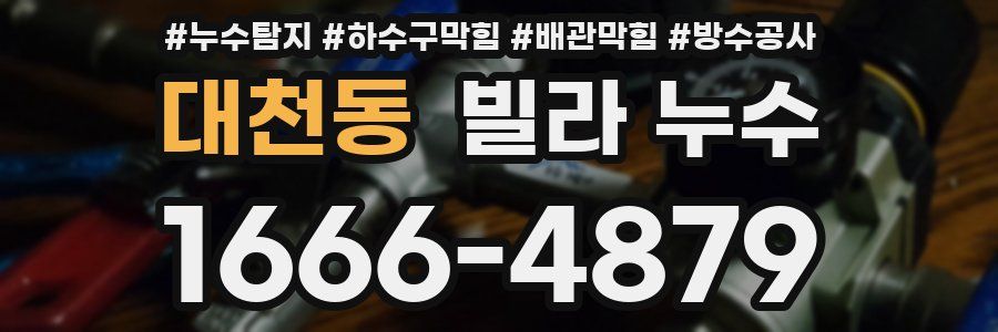 대천동 빌라 누수
